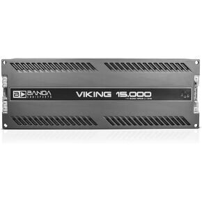 Banda 1-Channel Vehicle Audio Bass Amplifier - High-Powered Mono Bass Amplifier w/Subsonic Filter and Low Pass Filter Stable at 1 ohm, LED Indicators, Sound Specialization - BANDA VIKING15000