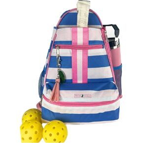 Teddi Pickleball Backpack - Large Capacity Pickleball Bags for Women - Durable 1000D Nylon, Multipurpose Pickleball Paddle Case with Multiple Pockets, Stylish Pickleball Paddle Bag