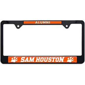 Sam Houston State University SHSU Metal License Plate Frame (Black Mascot)