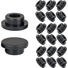 20 قطعة من قابس السيليكون، سدادة سيليكون مجوفة على شكل حرف T، قابس ثقب السيليكون، سدادات مرنة بفتحة مستديرة لفتحة 15 مم in Kuwait