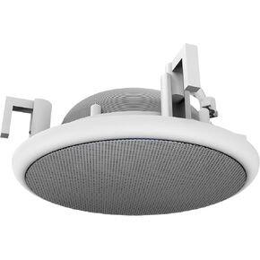 Splin Ceiling Embedded Mount Stand Compatible with Smart Speaker Alexa Echo Dot 3rd gen. —Amazon— or Nest Mini —Google— Model Classic Built-in (White) — Metal Grille