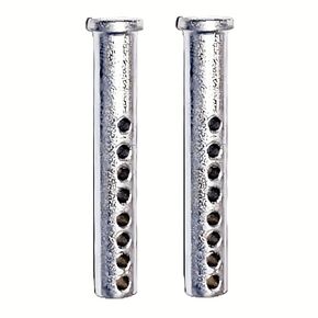 NRC&XRC Heavy Duty Adjustable Clevis Pin Kit , 7/16 x 2.5inch Fastener Tool Zinc Steel 8 Holes W/ Matching R- Clip (4Sets)