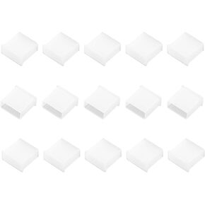 uxcell 15 pcs Durable White USB Port Covers Plugs for USB 2.0 Type A Male Port on Computer Laptop Notebook, Anti-Dust Plastic USB Port Caps Protector