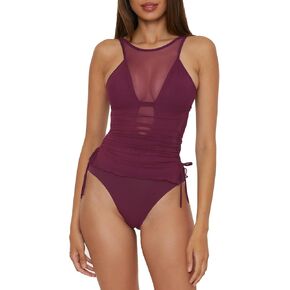 BECCA Women's Muse One Piece Swimsuit, High Neck, Bathing Suits