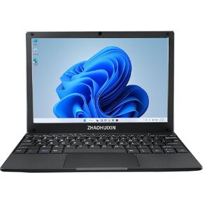 Portable Mini Education Laptop Computer with in tel Celeron N4020 CPU 8GB RAM 128GB SSD HD IPS Screen, Laptop Computer for Learning, Office Work (Gray, 8GB+128GB)