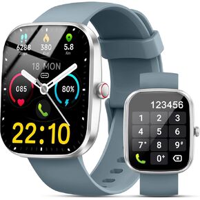 Smart Watch, 1.91"Smartwatch for Men Women (Answer/Make Call), Fitness Tracker with 100+ Sport Modes, IP68 Waterproof, Heart Rate/Sleep Monitor, Spo2, Pedometer, Activity Tracker for Android iOS