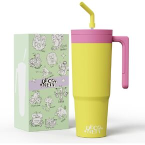 40oz Tumbler with Handle and Straw, Reusable Vacuum Insulated Stainless Steel Water Bottle for Home, Office or Car, 100% Leak-proof and BPA Free, gifts for women,green