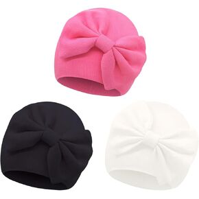 Sarfel Baby Beanie Baby Hats 0-6 Months Cotton Newborn Hats for Girls Baby Girl Hats Bowknot Infant Hat