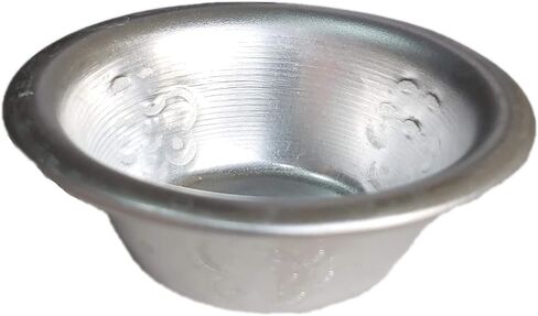 PARIJAT HANDICRAFT Tibetan buddhist water bowls hand carved offering bowl aluminium holy water bowls yoga meditation altar (4 X 2 Inch) in Kuwait