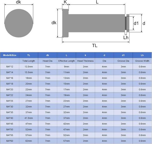 uxcell 10 مجموعات M5x25mm 304 الفولاذ المقاوم للصدأ أسطواني رمح المفاجئة تحديد موقع دبوس، رأس مسطح مخدد المفصلي موقف اسطوانة دبوس مع حلقة الاحتفاظ بمشبك E، فضي in Saudi Arabia