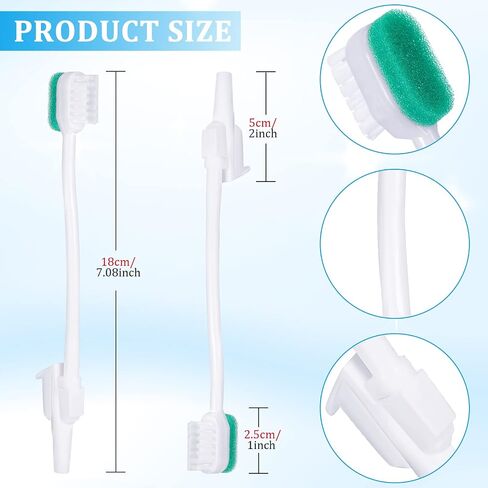 10 Pcs Suction Swab Toothbrush Care Swab Suction Toothbrush Disposable Oral Swabs Toothbrush for Suction Machine Sponge Individually Wrapped for Elderly Adults Oral Dental Mouth Care (Green) in Saudi Arabia