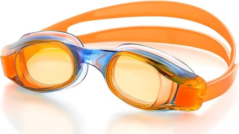 BEEMO Swimming Goggles for Kids and Early Teens (Ages 7-12) - Universal Leak Resistant Eye Fit, Fully Adjustable Latex Free, in Saudi Arabia