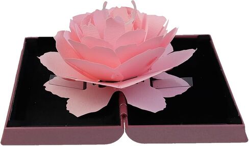 1pcs Rose Wedding Ring Box Ring Case for Engagement, Rose Jewelry Storage Holder, Red Heart in Saudi Arabia