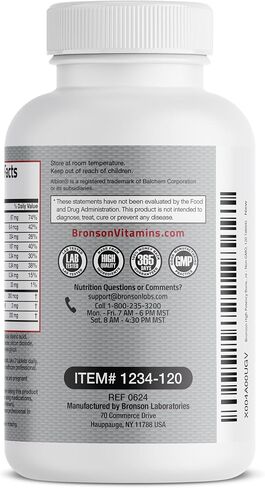 Bronson Bone Health & Strength Complex* High Potency Formula 200 MCG of Vitamin K2 as MK7, Plus Calcium, Boron, Cissus Quadrangularis, Magnesium, Vitamin D3, and More - Non-GMO, 60 Tablets in Saudi Arabia