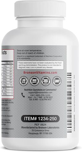 Bronson Bone Health & Strength Complex* High Potency Formula 200 MCG of Vitamin K2 as MK7, Plus Calcium, Boron, Cissus Quadrangularis, Magnesium, Vitamin D3, and More - Non-GMO, 60 Tablets in Saudi Arabia