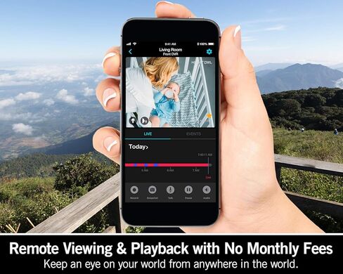 كاميرا Night Owl تعمل بالتيار المتردد بدقة 1080 بكسل عالية الدقة وواي فاي IP داخلية/خارجية مع رؤية ليلية بطول 100 قدم، وصوت ثنائي الاتجاه، وأضواء كاشفة مدمجة، وزاوية عرض واسعة، وتطبيق عرض مجاني عن بُعد in Kuwait