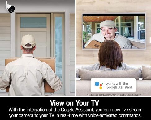 كاميرا Night Owl تعمل بالتيار المتردد بدقة 1080 بكسل عالية الدقة وواي فاي IP داخلية/خارجية مع رؤية ليلية بطول 100 قدم، وصوت ثنائي الاتجاه، وأضواء كاشفة مدمجة، وزاوية عرض واسعة، وتطبيق عرض مجاني عن بُعد in Kuwait