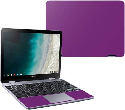 Mightyskins Skin Compatible with Samsung Chromebook Plus LTE (2018) - Solid Blush | Protective, Durable, and Unique Vinyl Decal Wrap Cover | Easy to Apply, Remove, and Change Styles | Made in The USA in Saudi Arabia