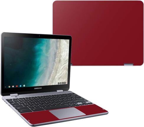 Mightyskins Skin Compatible with Samsung Chromebook Plus LTE (2018) - Solid Blush | Protective, Durable, and Unique Vinyl Decal Wrap Cover | Easy to Apply, Remove, and Change Styles | Made in The USA in Saudi Arabia