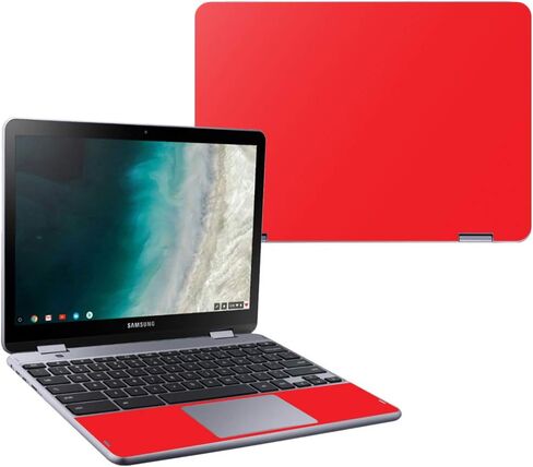 Mightyskins Skin Compatible with Samsung Chromebook Plus LTE (2018) - Solid Blush | Protective, Durable, and Unique Vinyl Decal Wrap Cover | Easy to Apply, Remove, and Change Styles | Made in The USA in Saudi Arabia