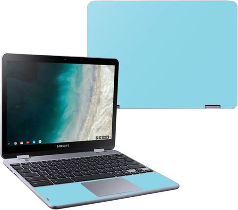 Mightyskins Skin Compatible with Samsung Chromebook Plus LTE (2018) - Solid Blush | Protective, Durable, and Unique Vinyl Decal Wrap Cover | Easy to Apply, Remove, and Change Styles | Made in The USA in Saudi Arabia