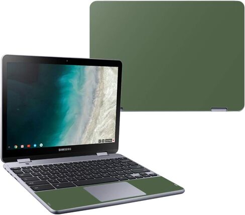 Mightyskins Skin Compatible with Samsung Chromebook Plus LTE (2018) - Solid Blush | Protective, Durable, and Unique Vinyl Decal Wrap Cover | Easy to Apply, Remove, and Change Styles | Made in The USA in Saudi Arabia