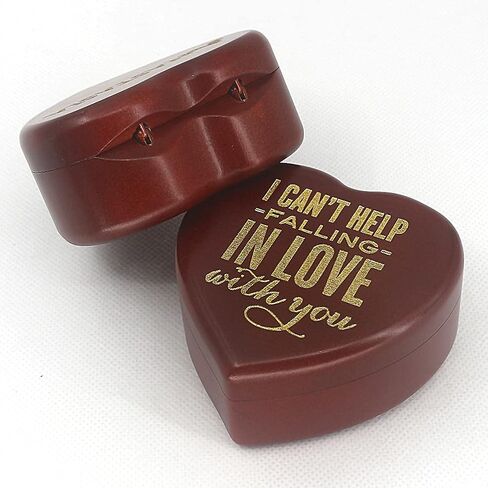 SOFTALK Solid Heart-Shaped Music Box Retro Music Box Christmas Birthday And Valentine's Day Gifts For Boy And Girl Friends (Wine Red Box, Tune : Anastasia-Once Upon A December) in Saudi Arabia