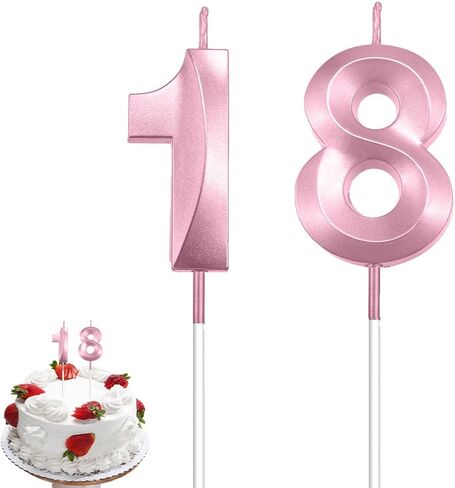 50th Birthday Candles, Gold Number Candles, 3D Design Cake Topper, Happy Birthday Cake Candles for Men Women Birthday Party Anniversary Celebration Wedding Anniversary Supplies Decoration Theme Party in Kuwait