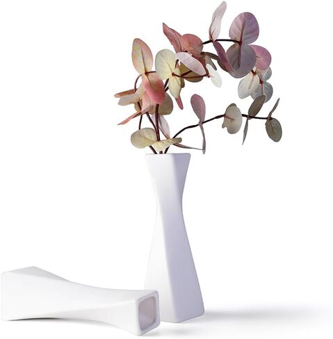 Small Vase,Small White Ceramic Vase,Small Flower Vase,Bud Vase,Small Porcelain Vase,Small Rustic Vase,Small Matte Vase,Small Minimalist Vase for Living Room,Bedroom, Dining Room,Kitchen,Office Decor in Saudi Arabia