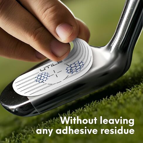 UTILE Golf Club Labels for Iron and Oversized Wood – (200 Labels Pack) Golf Impact Tape for Golf Clubs, No Weight Added Golf Impact Sticker, for Easy to Apply Golf Face Tape Recorders in Saudi Arabia