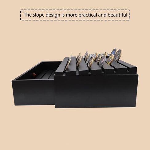 Challenge Coin Display Case, Wooden Military Coin Display Stand Rack Army Coins Holder 6 Rows with Removable Lid American Flag Coins Storage Box in Saudi Arabia