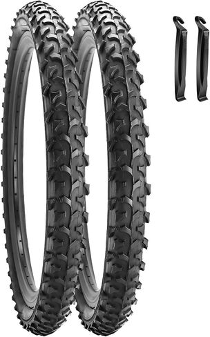 SIMEIQI Pair of 16"/18"/20"/26"x2.125" Bike Tires with Levers Replacement Foldable Bike Tires for Mountain Trail Hybrid Bicycles Suitable for Dirt Urban Pavement in Saudi Arabia