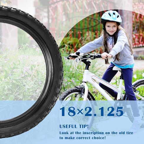 SIMEIQI Pair of 16"/18"/20"/26"x2.125" Bike Tires with Levers Replacement Foldable Bike Tires for Mountain Trail Hybrid Bicycles Suitable for Dirt Urban Pavement in Saudi Arabia
