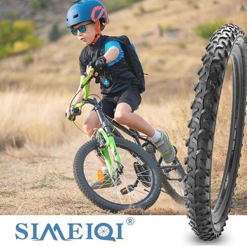SIMEIQI Pair of 16"/18"/20"/26"x2.125" Bike Tires with Levers Replacement Foldable Bike Tires for Mountain Trail Hybrid Bicycles Suitable for Dirt Urban Pavement in Saudi Arabia