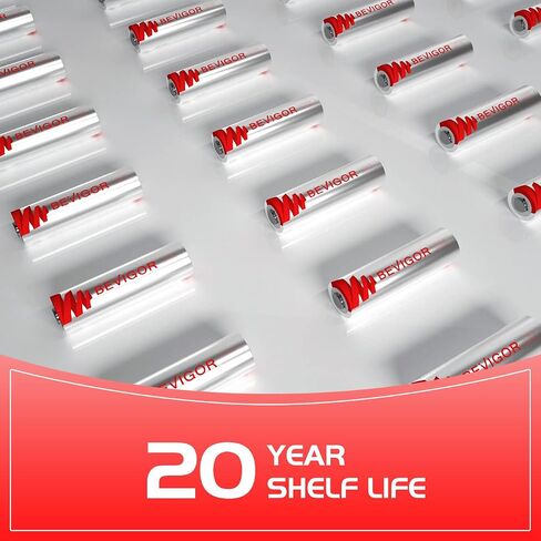 BEVIGOR Lithium AA Batteries, 120 Bulk Pack 1.5V 3000mAh High Performance Lithium Double A Battery (Non-Rechargeable) in Saudi Arabia