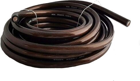 IMC Audio 1/0 Gauge AWG CCA Power Ground Wire Cable (25ft Black & 25ft Red) Welding Wire, Battery Cable, Automotive RV Wiring, Car Audio Speaker Stereo 0 Gauge Power Wire 50 Feet Total in Saudi Arabia