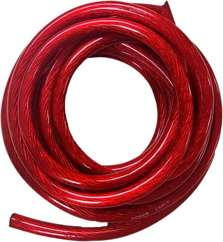 IMC Audio 1/0 Gauge AWG CCA Power Ground Wire Cable (25ft Black & 25ft Red) Welding Wire, Battery Cable, Automotive RV Wiring, Car Audio Speaker Stereo 0 Gauge Power Wire 50 Feet Total in Saudi Arabia
