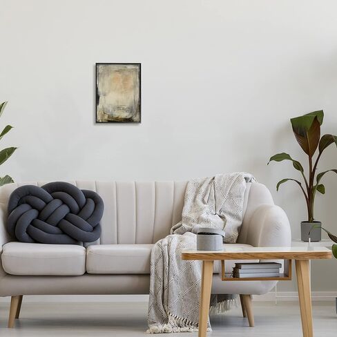 Stupell Industries Beige Abstract Scribble Composition Framed Wall Art, Design by Kippi Leonard in Saudi Arabia