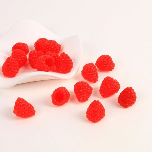Alasum 16pcs Artificial Raspberry Fake Fruit Lifelike Berry Simulation Plant Photography Props for Wedding Table Centerpieces Home Kitchen Decor Photography Props Black, 2.30X1.50X1.50CM in Saudi Arabia