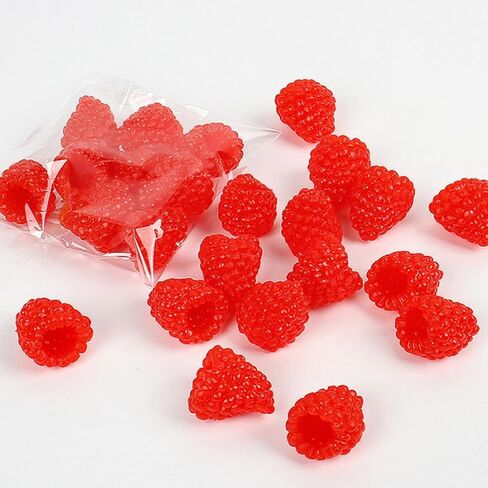 Alasum 16pcs Artificial Raspberry Fake Fruit Lifelike Berry Simulation Plant Photography Props for Wedding Table Centerpieces Home Kitchen Decor Photography Props Black, 2.30X1.50X1.50CM in Saudi Arabia