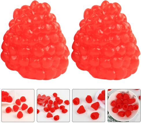 Alasum 16pcs Artificial Raspberry Fake Fruit Lifelike Berry Simulation Plant Photography Props for Wedding Table Centerpieces Home Kitchen Decor Photography Props Black, 2.30X1.50X1.50CM in Saudi Arabia