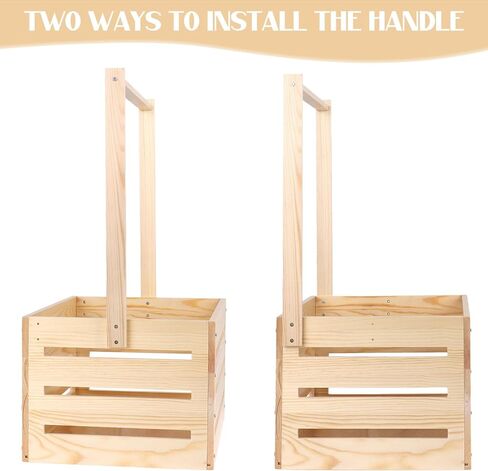 خشبي الطفل دش قفص خزانة الطفل هدية سلة مع مقبض الطفل تخزين قفص يعوق مولود جديد الطفل دش الزينة خشبية الهدايا سلة قفص للبنين الفتيات الحمل الوالدين الجدد in Kuwait