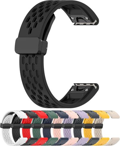 LOKEKE متوافق مع سوار المعصم البديل Garmin Epix Pro - حزام معصم بديل من السيليكون متوافق مع Garmin Epix Pro 47mm / Fenix ​​7 / Forerunner 965 in Saudi Arabia