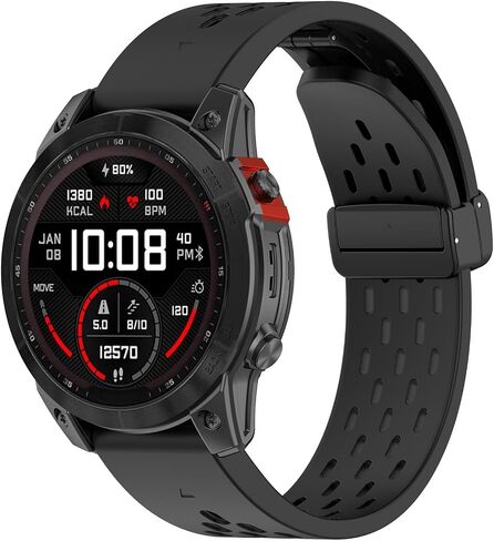 LOKEKE متوافق مع سوار المعصم البديل Garmin Epix Pro - حزام معصم بديل من السيليكون متوافق مع Garmin Epix Pro 47mm / Fenix ​​7 / Forerunner 965 in Saudi Arabia