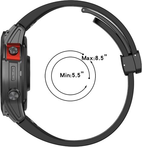 LOKEKE متوافق مع سوار المعصم البديل Garmin Epix Pro - حزام معصم بديل من السيليكون متوافق مع Garmin Epix Pro 47mm / Fenix ​​7 / Forerunner 965 in Saudi Arabia
