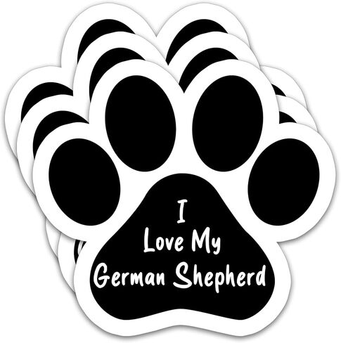 (3 قطع) ملصقات I Love My German Shepherd ملصقات كلب الراعي الألماني لأجهزة الكمبيوتر المحمولة، والأكواب، وزجاجات المياه، وسجلات القصاصات، وملصق فينيل مقاوم للماء، هدايا لمحبي الراعي الألماني 3 بوصة × 2.8 بوصة in Kuwait