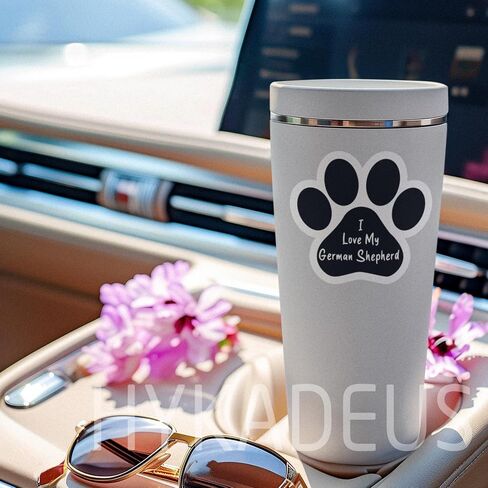 (3 قطع) ملصقات I Love My German Shepherd ملصقات كلب الراعي الألماني لأجهزة الكمبيوتر المحمولة، والأكواب، وزجاجات المياه، وسجلات القصاصات، وملصق فينيل مقاوم للماء، هدايا لمحبي الراعي الألماني 3 بوصة × 2.8 بوصة in Kuwait