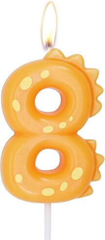 ZHIHUI Birthday Candle, Dinosaur Number Candles, Dinasour Forest Theme Cake Decoration, Happy Birthday Cake Topper for Boys Girls Kids Dino Theme Party Anniversary Celebration Supplies (Number 3) in Saudi Arabia