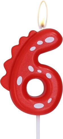 ZHIHUI Birthday Candle, Dinosaur Number Candles, Dinasour Forest Theme Cake Decoration, Happy Birthday Cake Topper for Boys Girls Kids Dino Theme Party Anniversary Celebration Supplies (Number 3) in Saudi Arabia