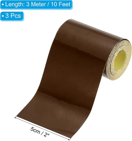 PATIKIL 2 Inch x 10 FT Reflective Tape, 3 Pack High Visibility Waterproof Conspicuity Outdoor Safety Warning Tape for Trailer Truck Car Bike, Black in Saudi Arabia